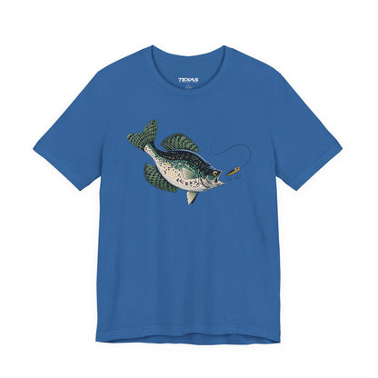 Texas Rigged Tees Crappie — Unisex Cotton Tee