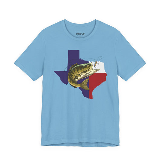 Texas Rigged Tees Texas Bass Fishing — Unisex Cotton Tee