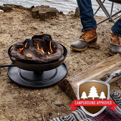 Camco Little Red Outdoor Portable Tabletop Propane Heater Fire Pit 11.25 Inch