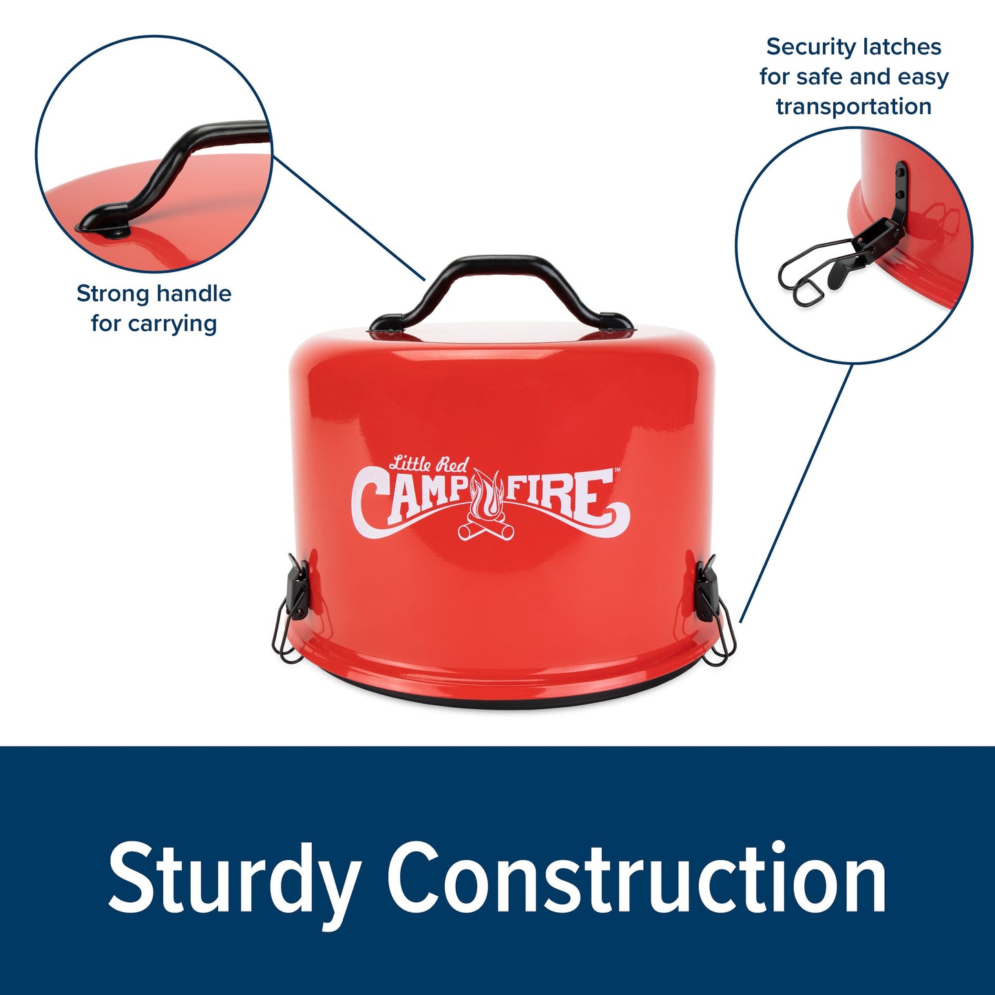 Camco Little Red Outdoor Portable Tabletop Propane Heater Fire Pit 11.25 Inch