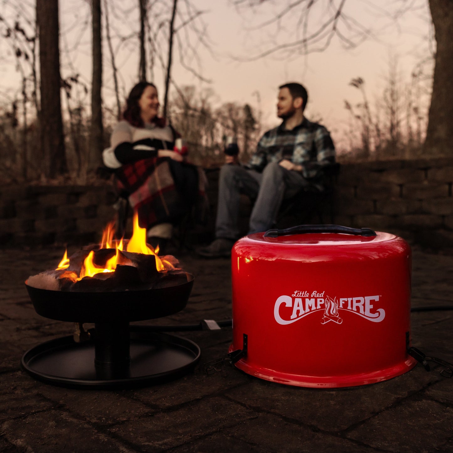 Camco Little Red Outdoor Portable Tabletop Propane Heater Fire Pit 11.25 Inch