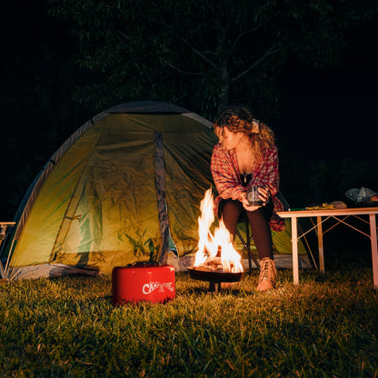 Camco Little Red Outdoor Portable Tabletop Propane Heater Fire Pit 11.25 Inch