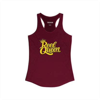 Texas Rigged Tees Reel Queen — Women’s Racerback Tank