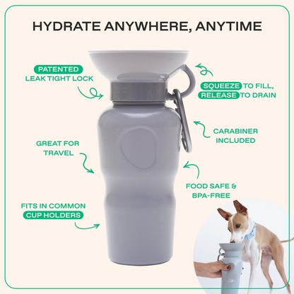 Springland Pets 22oz Original Dog Travel Water Bottle