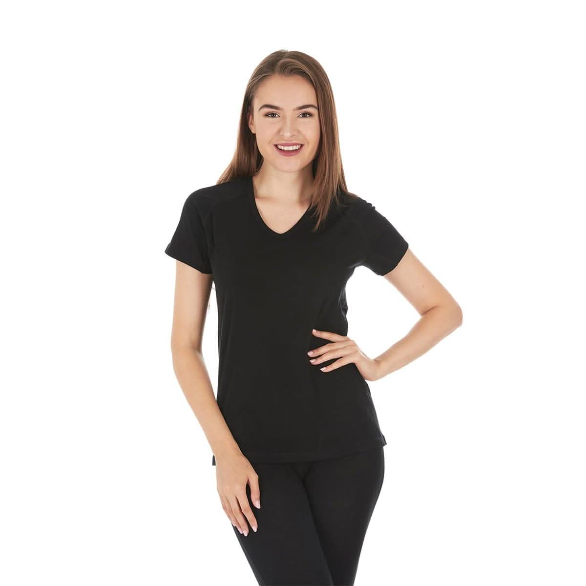 Minus33 Micro Weight - Women's Wool V-Neck T-Shirt Woolverino