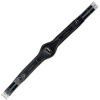 Bridles & Reins ExionPro 'Joint' Over Lay Girth - Navy Blue Elastic with White Lines