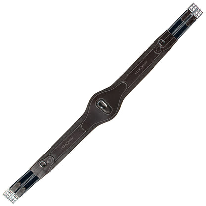 Bridles & Reins ExionPro 'Joint' Over Lay Girth - Navy Blue Elastic with White Lines