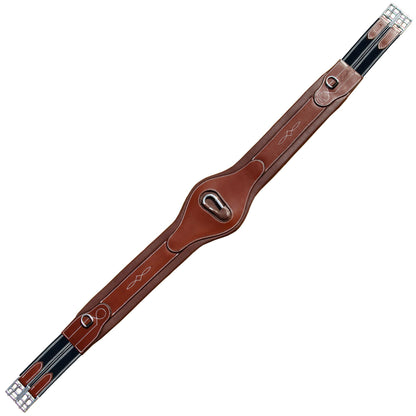 Bridles & Reins ExionPro 'Joint' Over Lay Girth - Navy Blue Elastic with White Lines