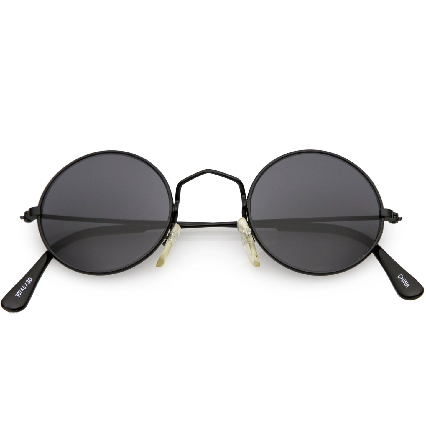 zeroUV Small Round Dapper True Vintage Metal Sunglasses C669