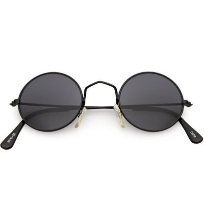 zeroUV Small Round Dapper True Vintage Metal Sunglasses C669