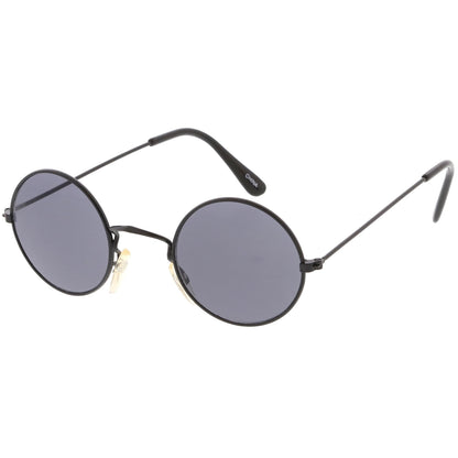 zeroUV Small Round Dapper True Vintage Metal Sunglasses C669