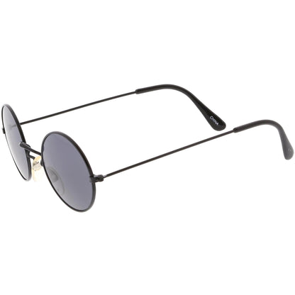 zeroUV Small Round Dapper True Vintage Metal Sunglasses C669