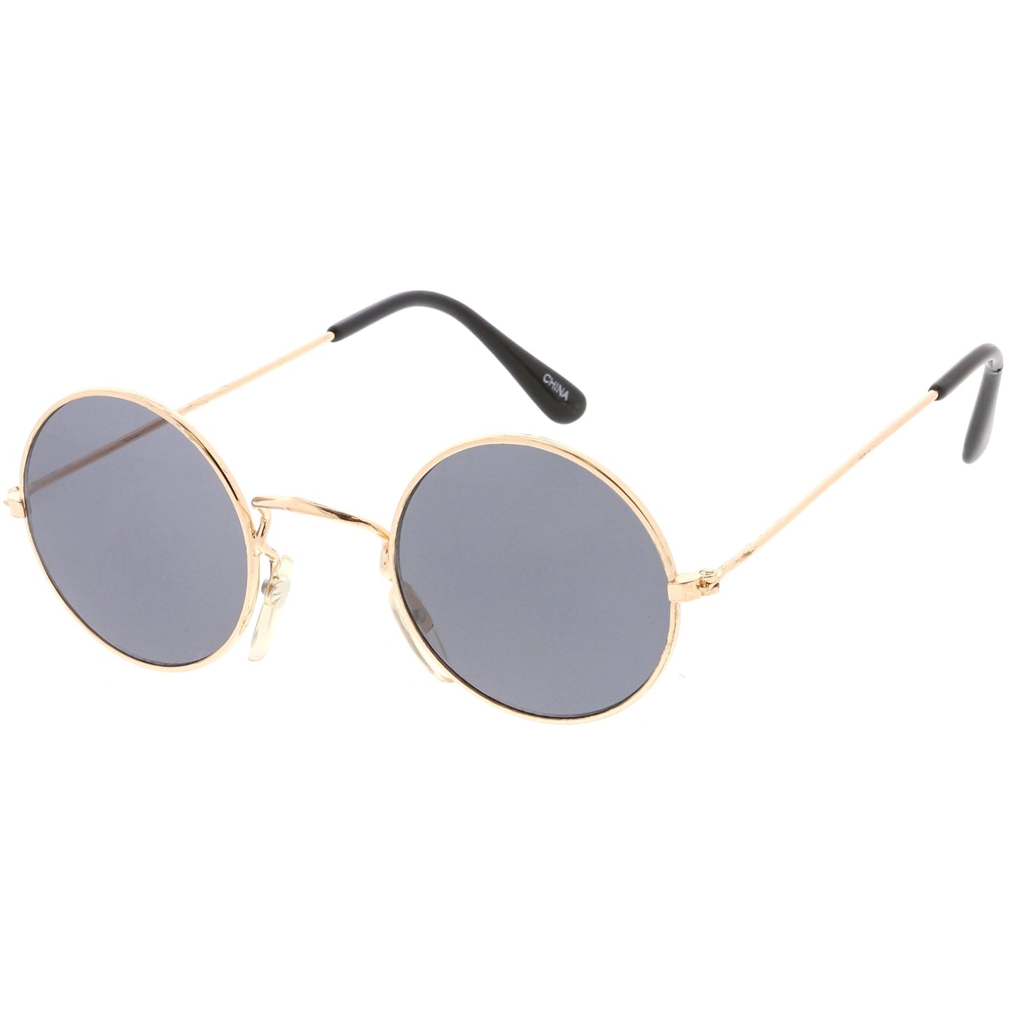 zeroUV Small Round Dapper True Vintage Metal Sunglasses C669