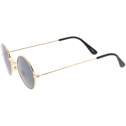 zeroUV Small Round Dapper True Vintage Metal Sunglasses C669