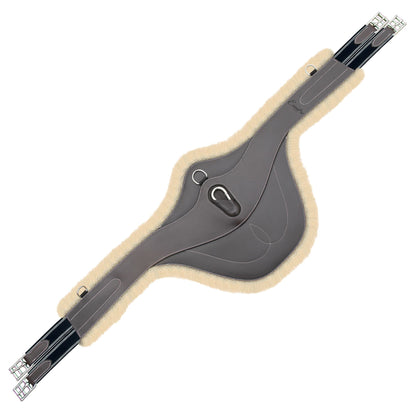 Bridles & Reins ExionPro 'AdaptLine' Belly Guard Girth - Navy Blue Elastic with White Lines