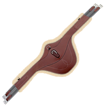 Bridles & Reins ExionPro 'AdaptLine' Belly Guard Girth - Grey Elastic with White Lines