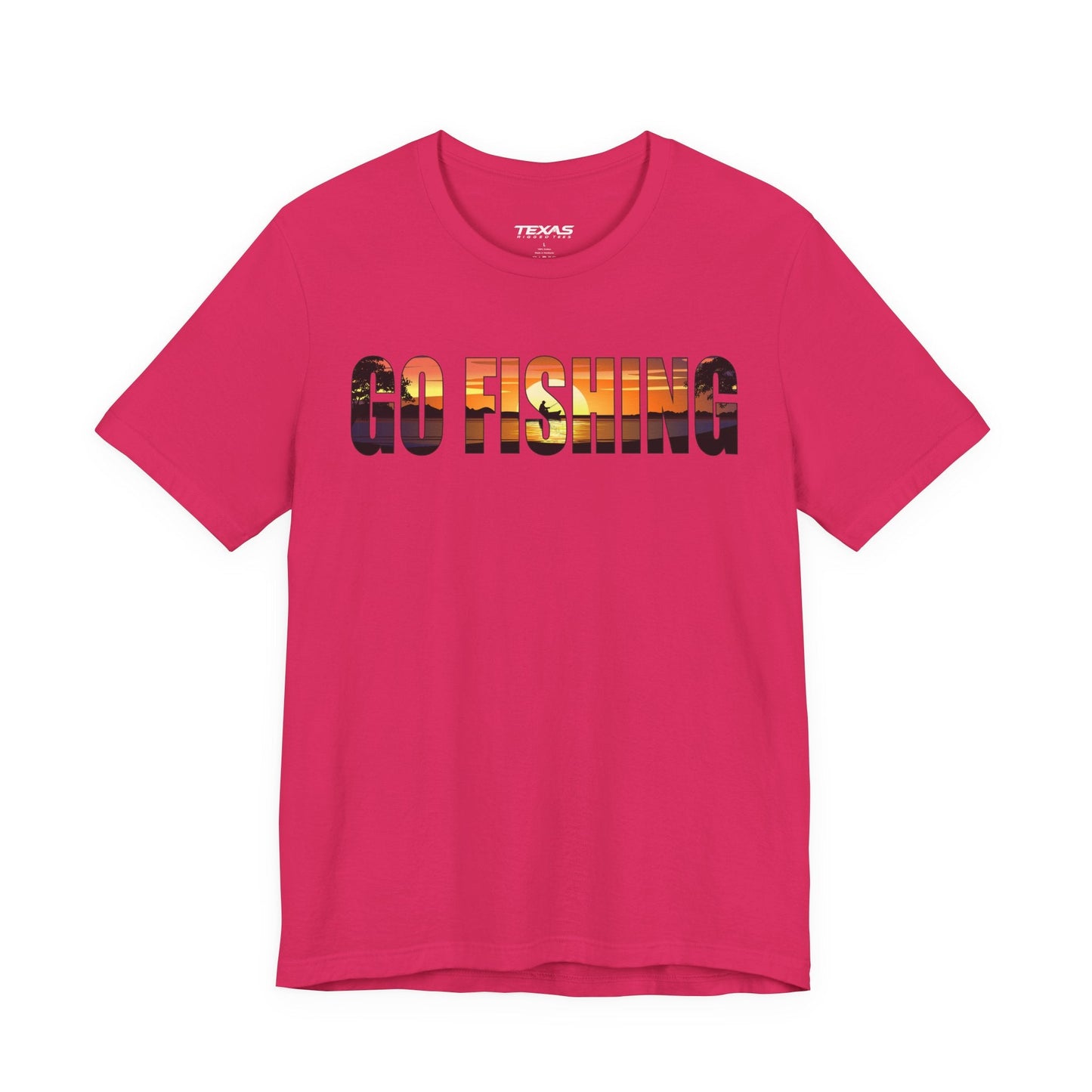 Texas Rigged Tees Go Fishing — Unisex Cotton Tee
