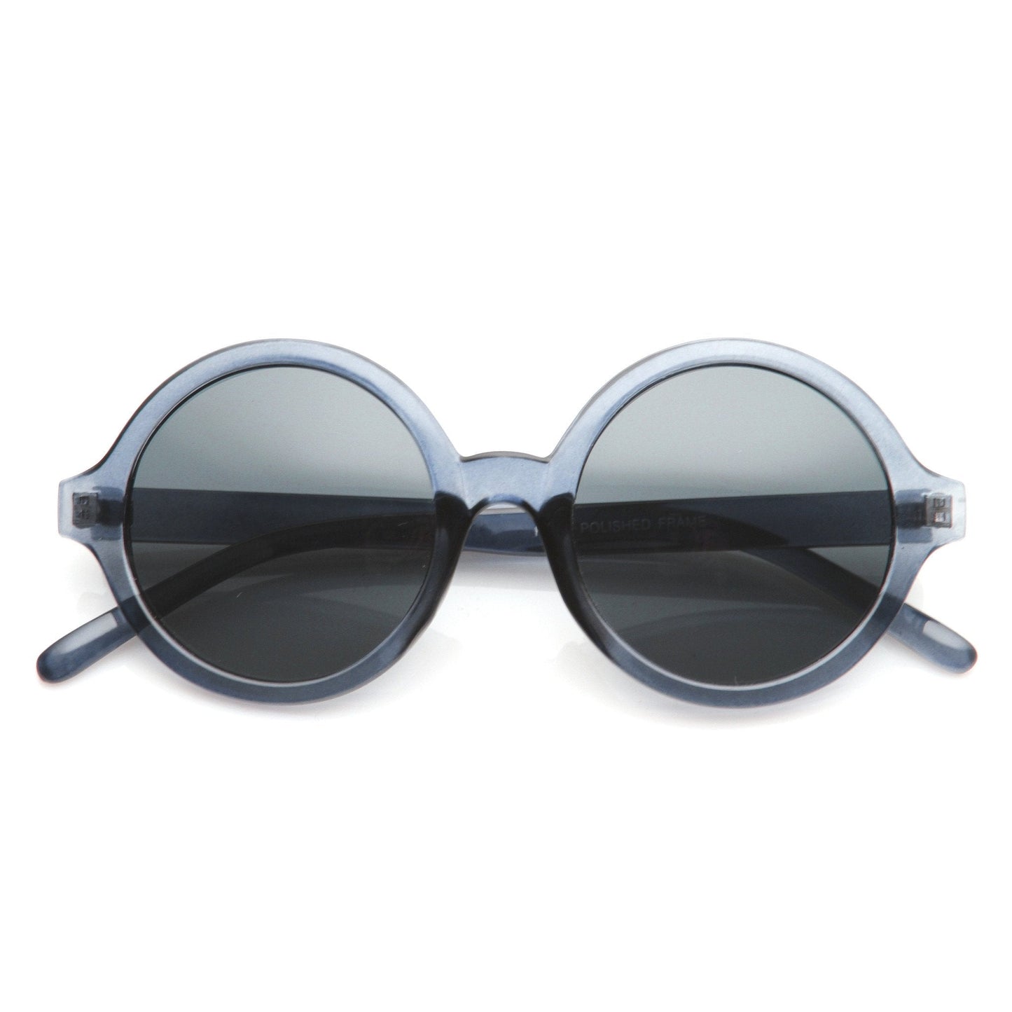 zeroUV Retro Sleek Large Round Fashion Sunglasses 8704