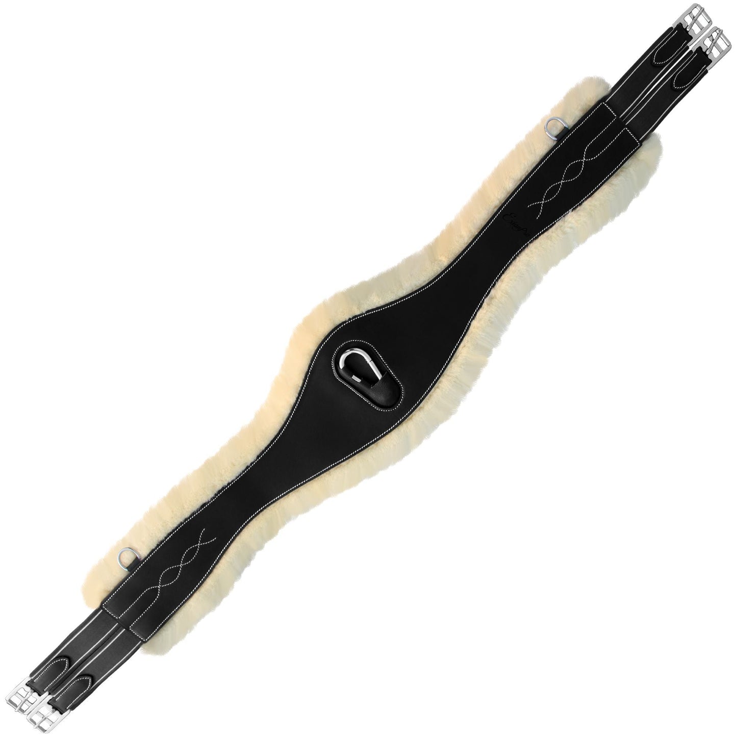 Bridles & Reins ExionPro Fancy Stitched Snap Over Lay Girth - Matching Elastic