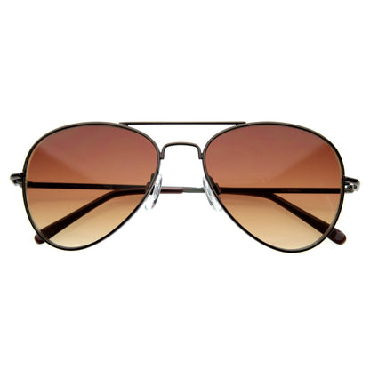 zeroUV  - Medium Classic Retro Metal Frame Aviator Sunglasses 53mm 1372