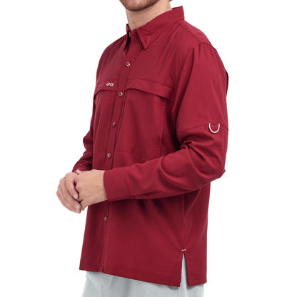 GameGuard - Oxblood Scout Shirt | Long Sleeve