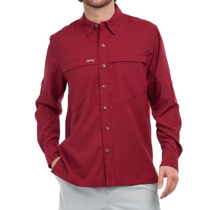 GameGuard - Oxblood Scout Shirt | Long Sleeve