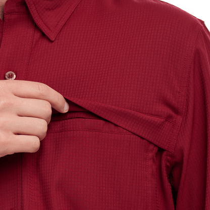 GameGuard - Oxblood Scout Shirt | Long Sleeve