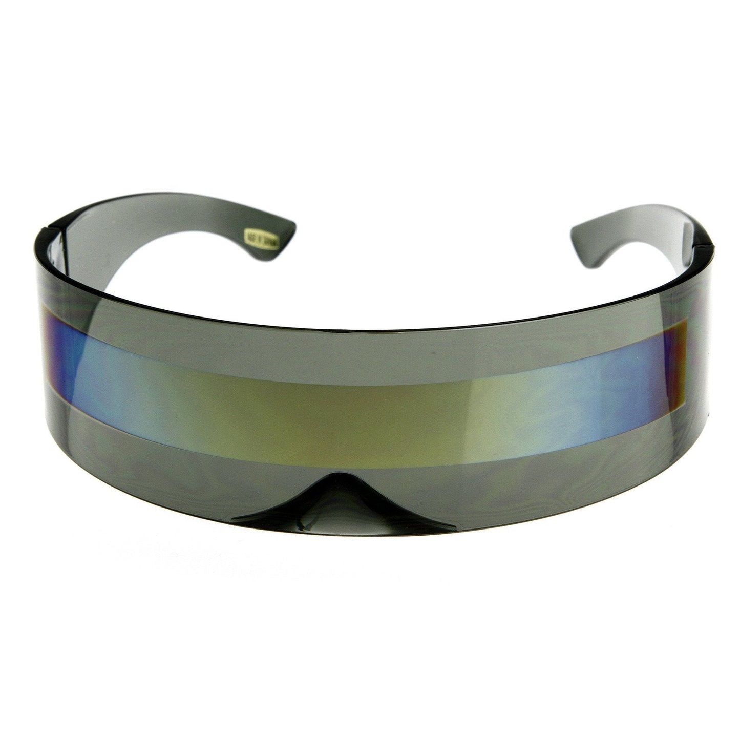 zeroUV Futuristic Retro Mirror Wrap Around Shield Sunglasses 8762