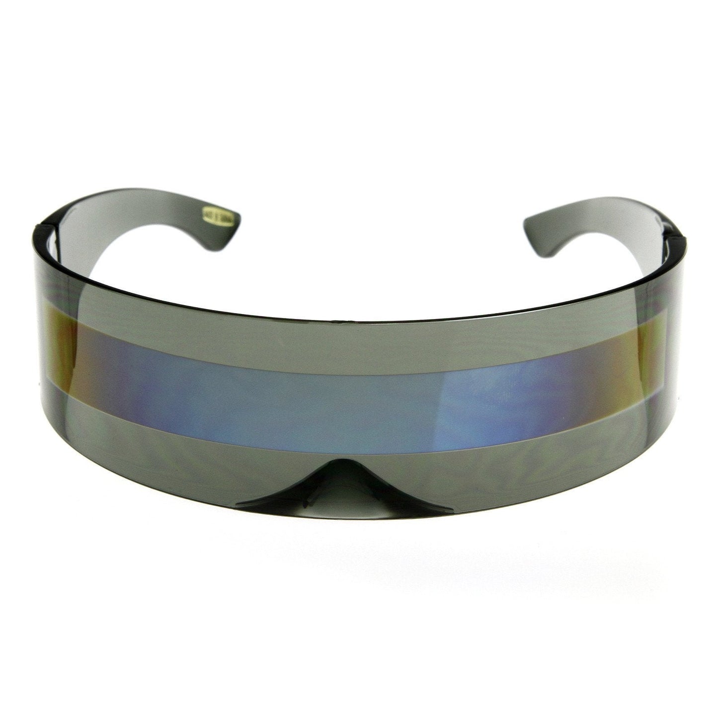 zeroUV Futuristic Retro Mirror Wrap Around Shield Sunglasses 8762
