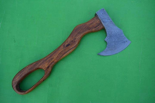 KBS Knives Hand Made Damascus Forge Axe