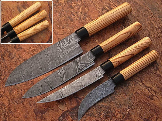 KBS Knives Damascus steel Kitchen knives set