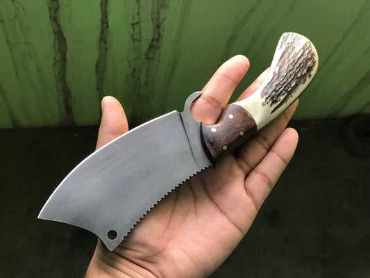 KBS Knives Full Tang Custom Handmade 1095 EDC Cleaver Knife