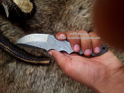 KBS Knives Store Hand Made Full Damascus Skinning Knife