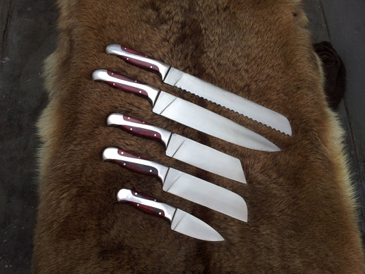 KBS Knives Hand Made Kitchen Knives Set