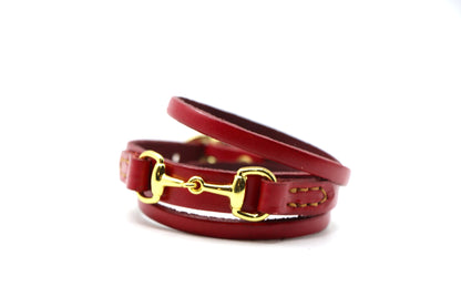 Remarkable Leather Goods GHC Double Wrap Bit Bracelet