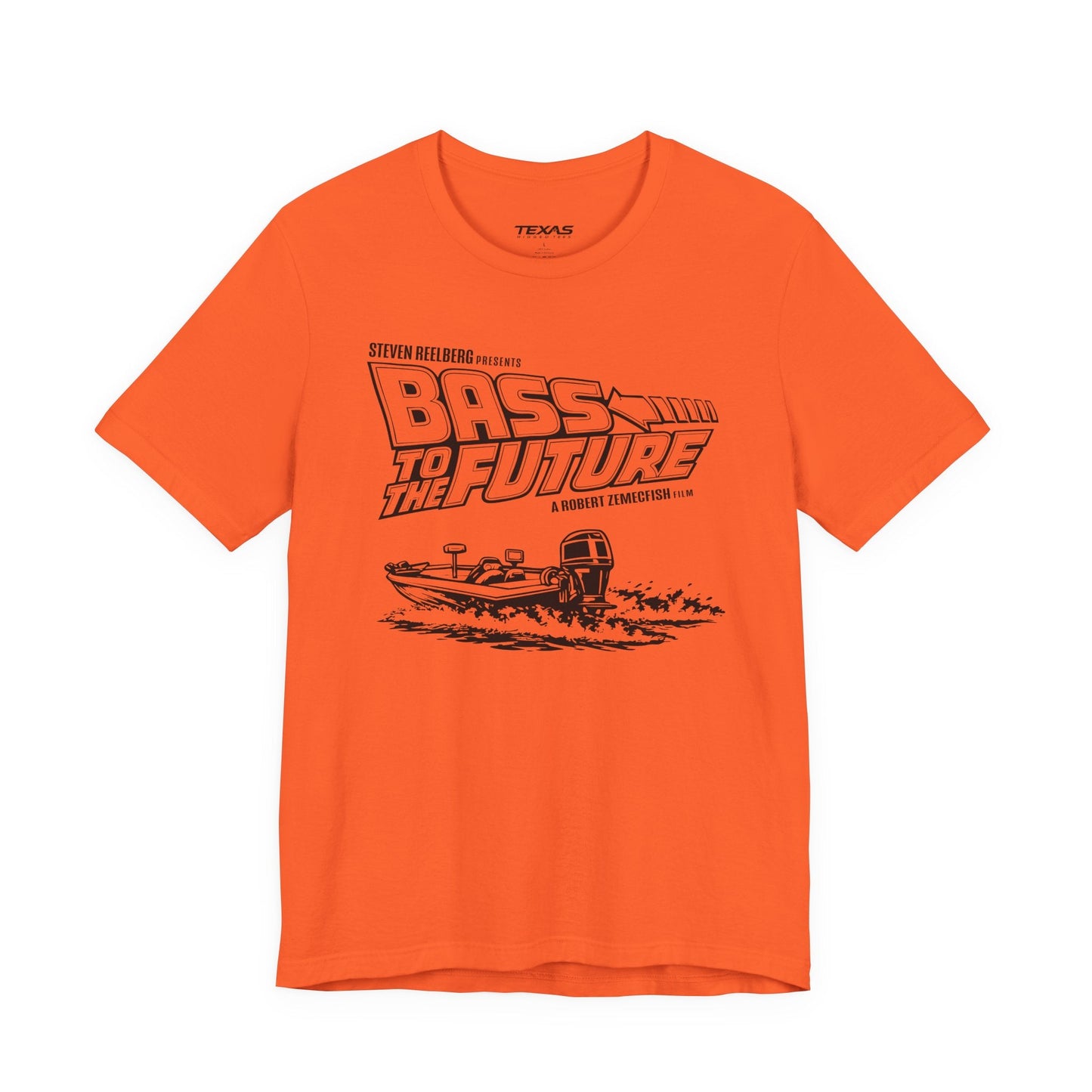 Texas Rigged Tees Bass to the Future — Unisex Cotton Tee
