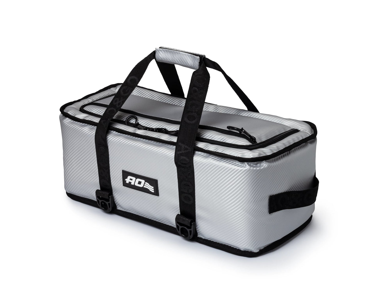 AO Coolers 24 Can Carbon Stow-N-Go Cooler - Silver