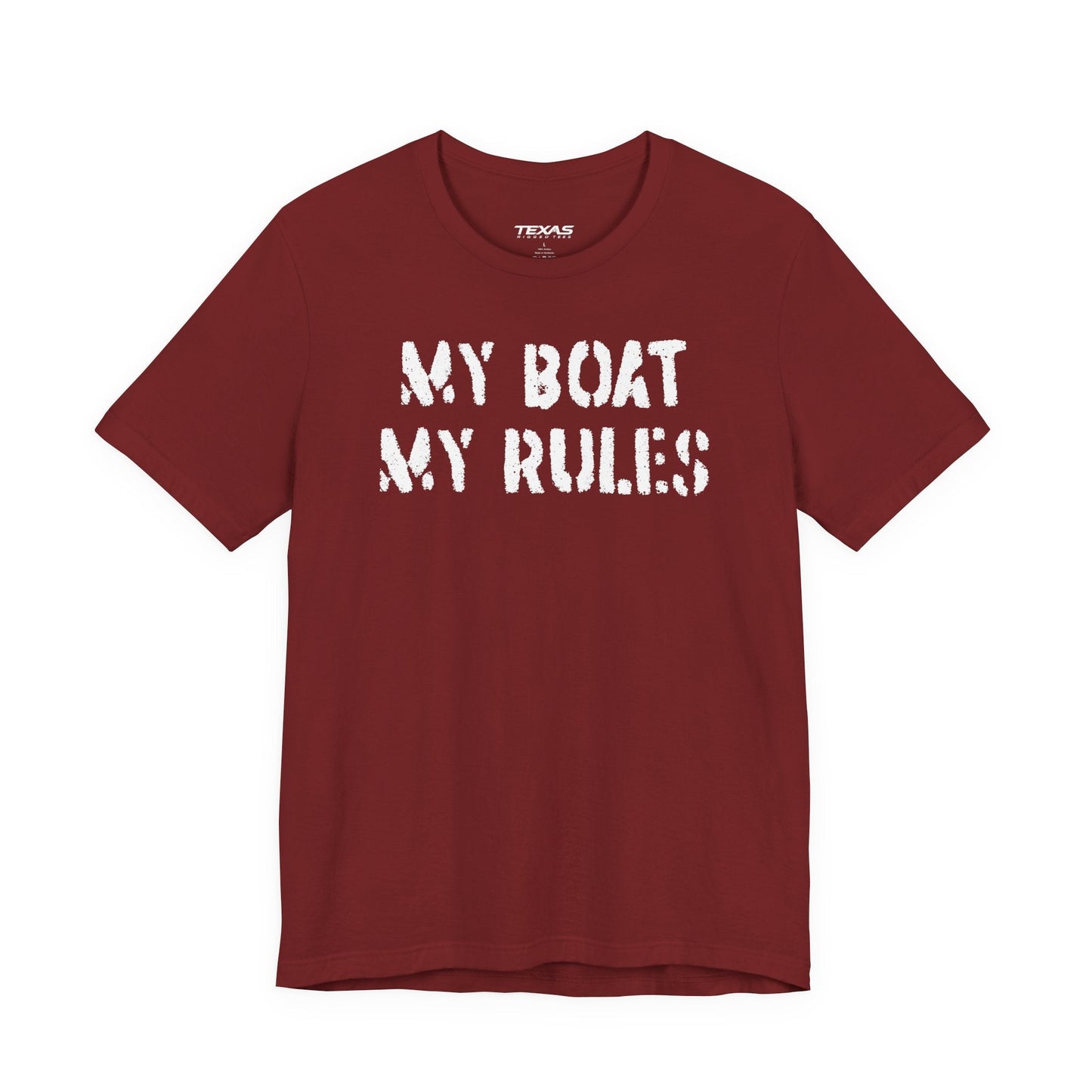 Texas Rigged Tees My Boat My Rules — Unisex Cotton Tee