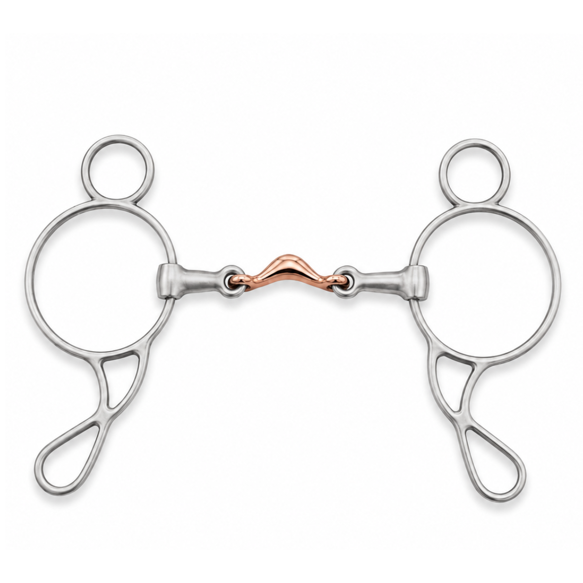 AJ Tack Stainless Steel Moon Dogbone Wonder Gag Bit