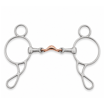 AJ Tack Stainless Steel Moon Dogbone Wonder Gag Bit