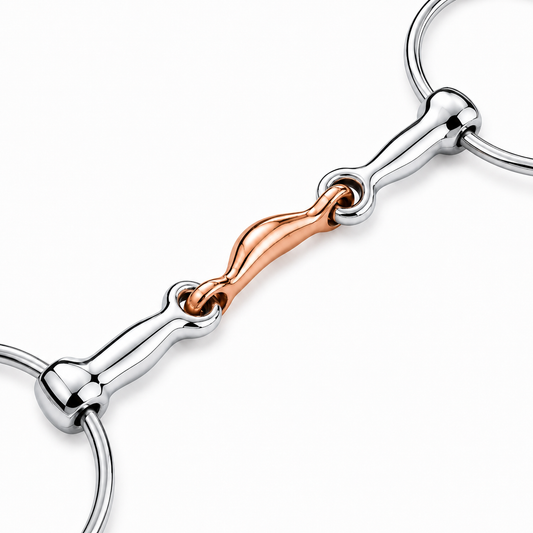 AJ Tack Stainless Steel Moon Dogbone Wonder Gag Bit