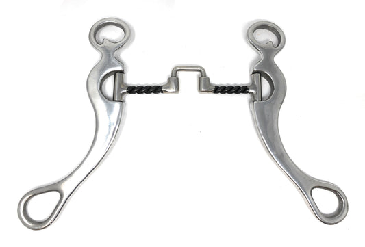 AJ Tack Aluminum Cheek Sweet Iron Square Twist Correction Bit