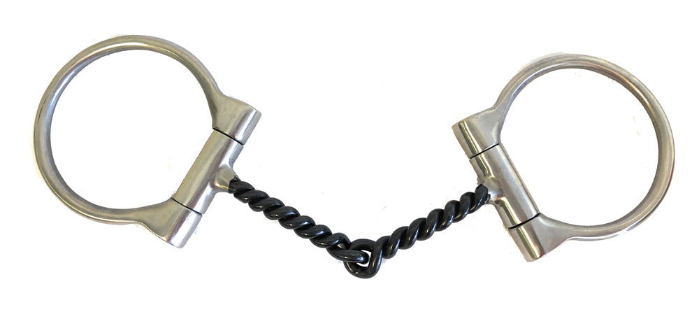AJ Tack Dee Ring Twisted Snaffle Bit