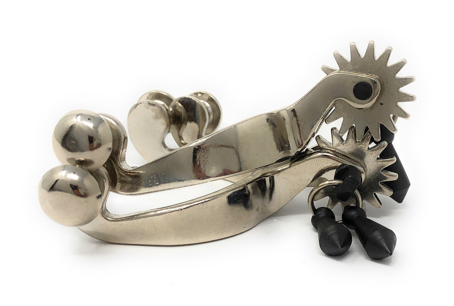 AJ Tack Baby Nickel Plated Spurs