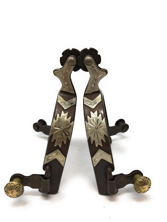 AJ Tack Ladies Antique Brown Southwest Spurs
