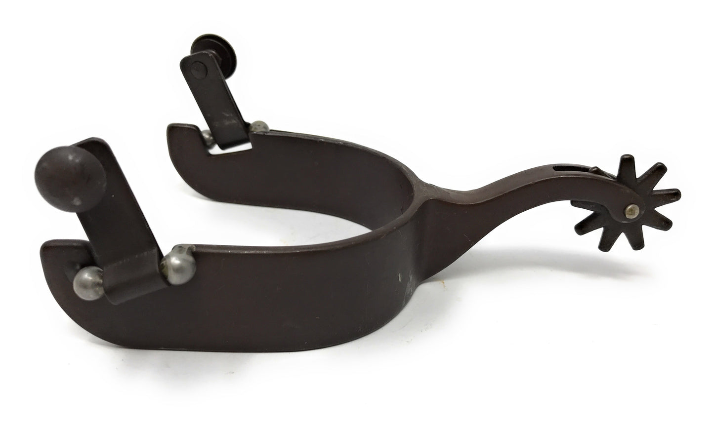 AJ Tack Ladies Antique Brown Stars Cutout Spurs