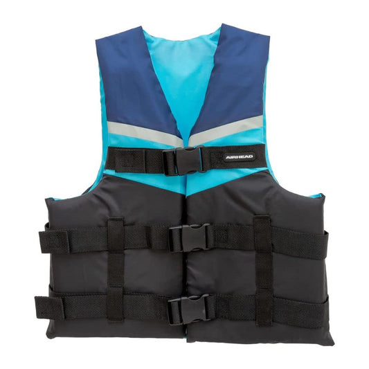 Kwik Tek Airhead Classic Type III Adult Life Vest Jacket, 2XL/3XL, Blue