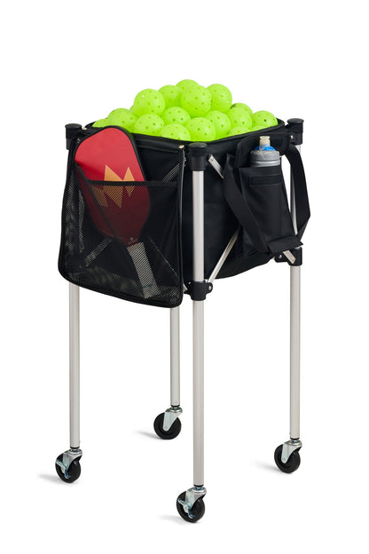 Racket Pets Ball Tote - Black Replacement Bag for Tennis and Pickleball Pro Teaching Cart