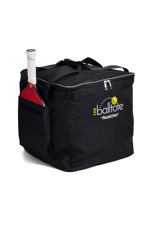 Racket Pets Ball Tote - Black Replacement Bag for Tennis and Pickleball Pro Teaching Cart