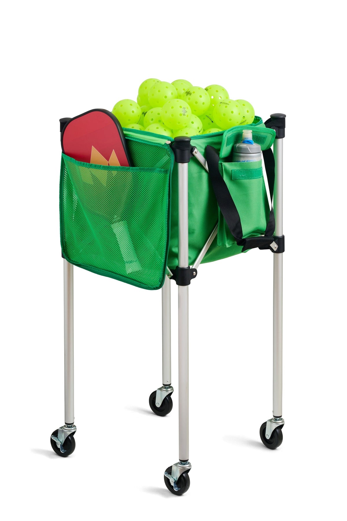 Racket Pets Ball Tote - Green Replacement Bag for Tennis and Pickleball Pro Teaching Cart
